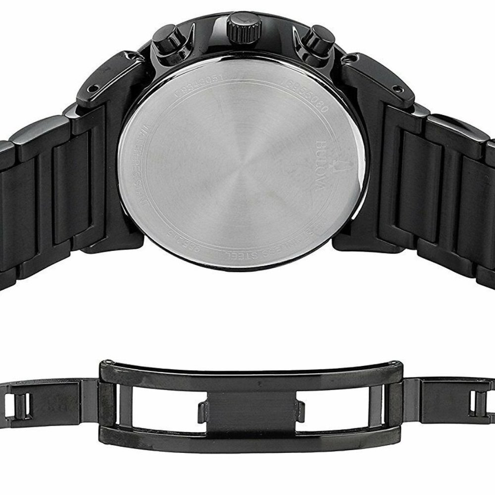 Bulova Black Chronograph Classic Watch - Picture 3 of 4